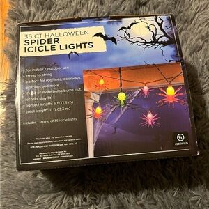 Spooky Halloween spider lights